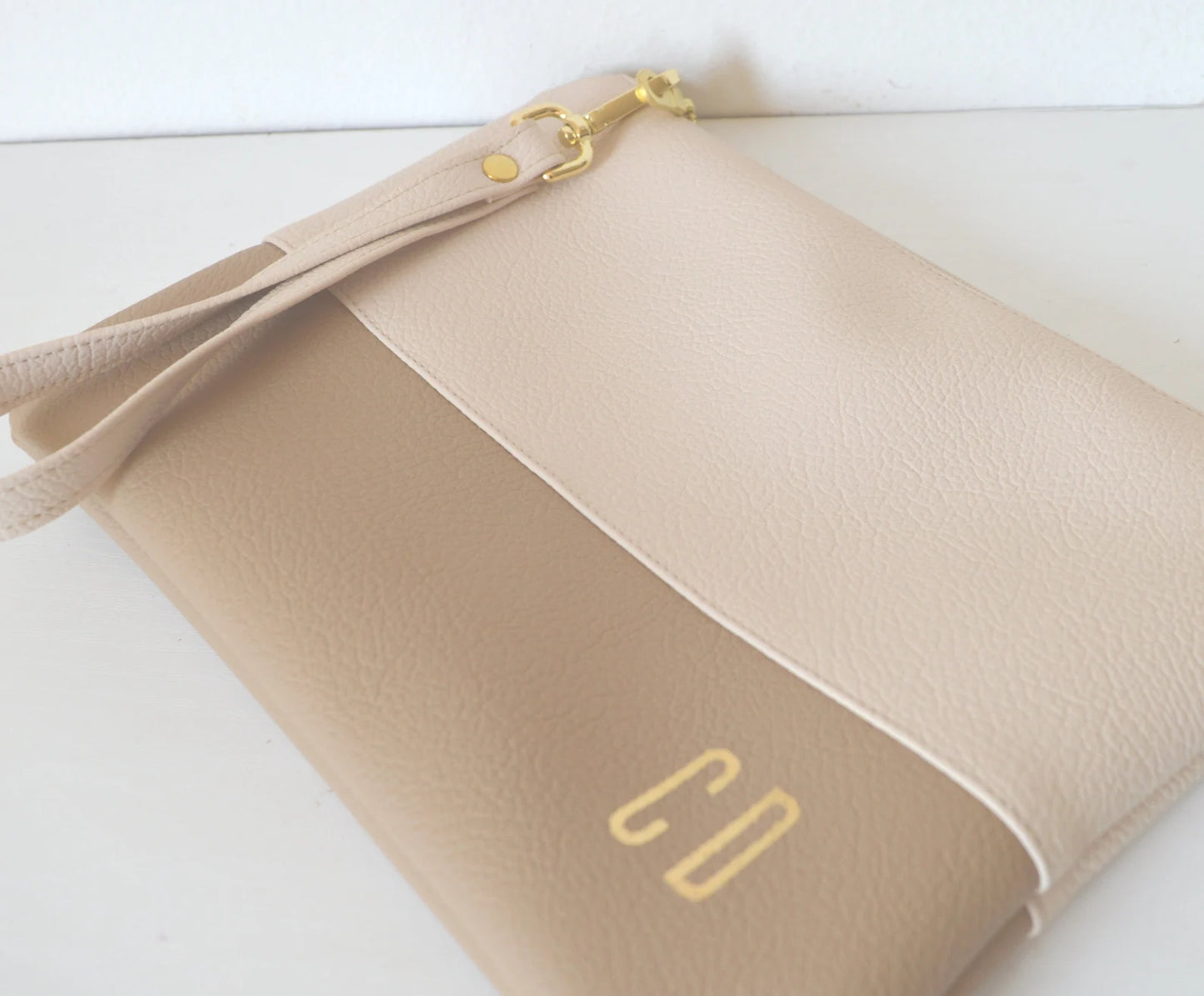 Personalized wedding clutch