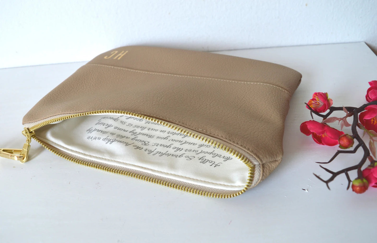 Personalized Clutch with Custom Note