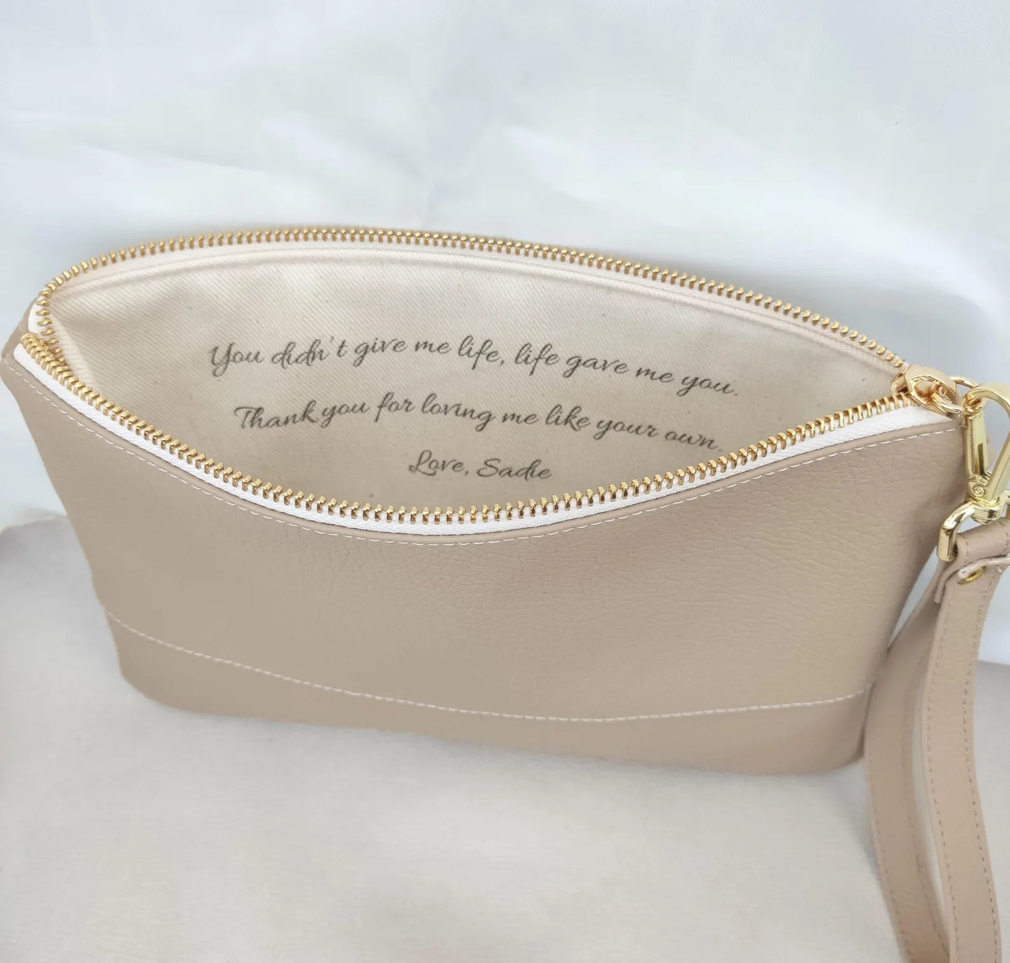 Personalized Clutch with Custom Note