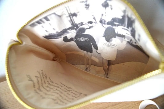 Custom photo and message clutch bag